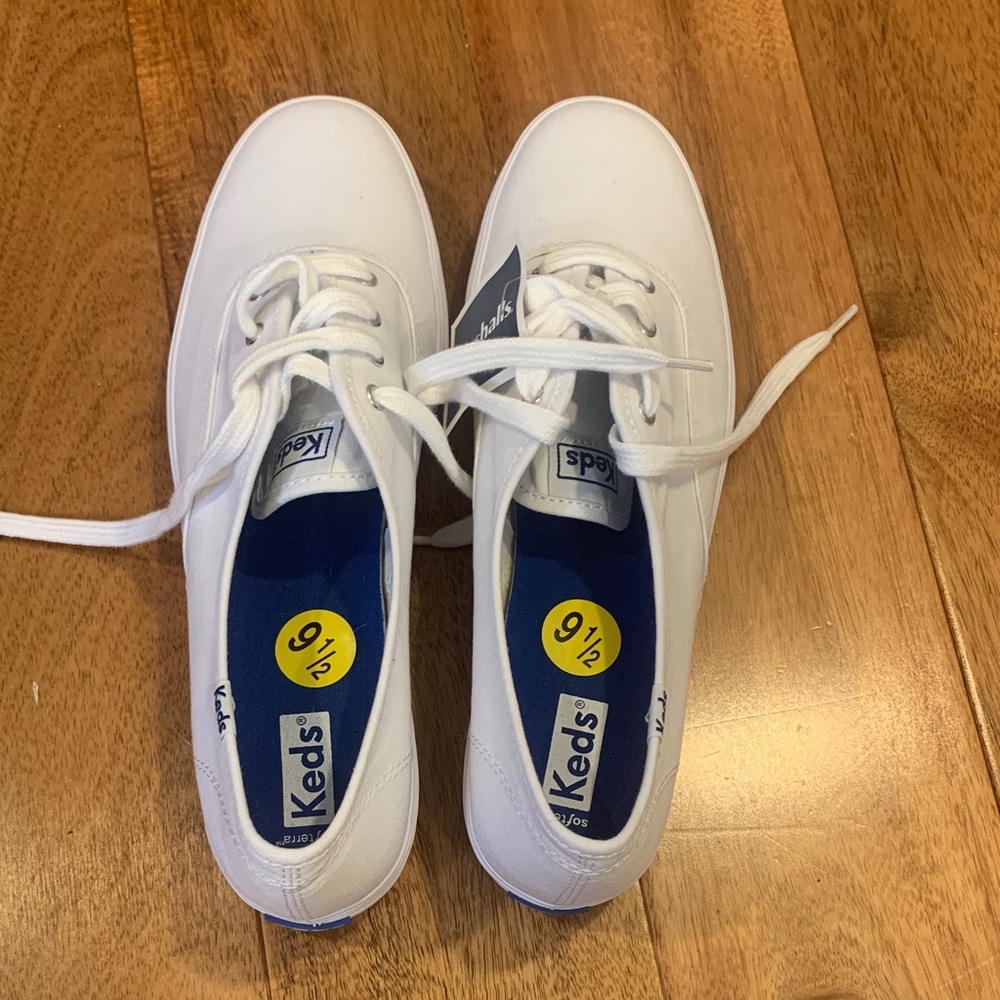 Keds Classic White Canvas Platform Sneakers